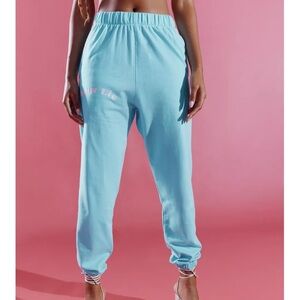 NWT Urban Outfitters Boys Lie Turquoise Truth Jogger Sweatpant Size Small